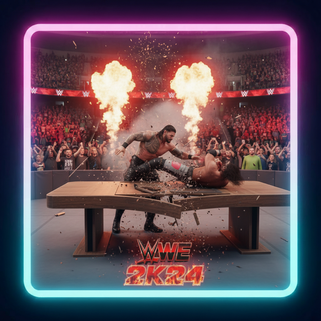 WWE 2K24 on PS5 at Playverse Pune Gaming Zone